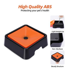 Mangkuk Anjing Anti Tumpah dengan Pelat Mengambang - Mangkuk Air Hewan Peliharaan Plastik Anti Tumpah Anti Selip Tahan Lama untuk Perjalanan - Product Image 4
