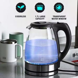 2200W Cordless Tea <b>Kettle</b> 1.7L Quick Boiling Water BPA-Free Glass LED Indicator <b>Keep</b> <b>Warm</b> for Hotel Household Fast Boil - Product Image 5