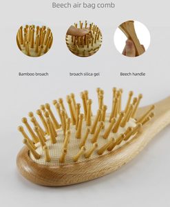 Custom Logo Personalized Kids <b>Hair</b> <b>Brush</b> Engraved Name Soft Comb Wooden Baby <b>Hair</b> <b>Brush</b> Body <b>Brush</b> Keepsake Gift Birthday Gift - Product Image 4