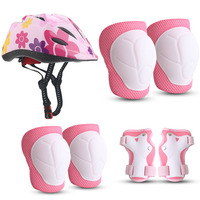 Ensemble de 7 pièces de protection pour enfants : Casque de vélo en PC/EPS pour la sécurité des sports de plein air (vente en gros)