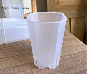 Vaso Ottagonale Quadrato con Apertura Laterale per Controllo Radici, Resistente all'Invecchiamento, Mini Vaso per Piante <span class=keywords><strong>Succulente</strong></span> - Product Image 4