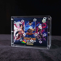 RAY YI Pokemon Etb Boîte acrylique Couvercle magnétique Boîte acrylique Pokemon Booster Box Vitrine pour Elite Trainer Box