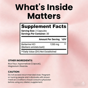 Capsules de berbérine HCl OEM ODM certifiées GMP Halal 1200mg 60 unités Complément alimentaire - Product Image 2