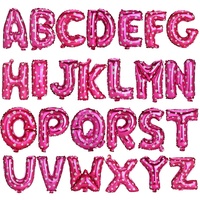 Nouveau dernier 2023 16 ''hélium grande lettre Alphabet numéro chiffres Figure feuille ballons pour fête saint valentin bébé douche mur déco