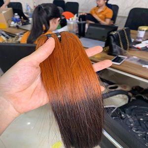 มัดผมมนุษย์สำหรับคน100% ผมแท้สีผมลอนแบบไล่ระดับสีวัสดุนุ่มลื่นน้ำหนักมากผู้ขาย DHL โดยตรง - Product Image 2