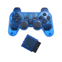 Controlador de Joystick Inalámbrico Transparente de 2.4Ghz para Ps2 y PC BT 2.4Ghz Inalámbrico Varios Colores Disponibles
