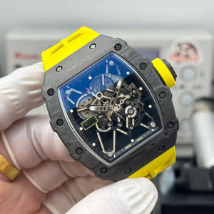 Reloj Mecánico Automático Tourbillon de Fibra de Carbono de Lujo con Logotipo Personalizado, Esfera de Cristal de Zafiro, Correa de Goma, Resistente al Agua 10 Bar - Product Image 3
