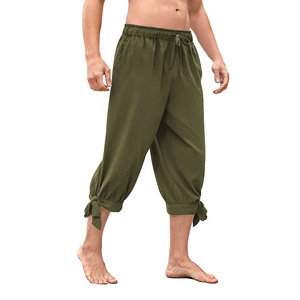Pantalones de pirata vikingo renacentista Medieval para hombre, pantalones holgados de disfraz de jinete, pantalones bombachos - Product Image 3