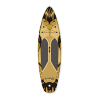 Planche de surf électrique à trois ailerons Costway Sup à double couche, 12 pieds, planche à pagaie debout