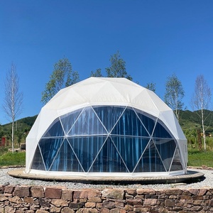 4-30m Maßgefertigtes Glamping-Kuppelzelt für Hotels |   Windbeständigkeit Stufe 10 |   B1 Feuerfestes PVC-Zelt für Resorts & Camping - Product Image 2