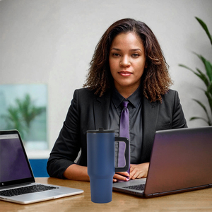 Houroffer nouveau 2025 logo personnalisé 1200ml Double paroi eau vis couvercle bière tasses à café et tasses gobelets en acier inoxydable - Product Image 6