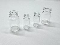 Flacon en verre transparent stérile vide, type USP 1, en borosilicate, pré-stérilisé, flacons tubulaires pour injection pharmaceutique, poudre lyophilisée