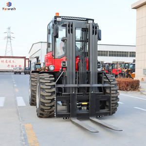 Venta caliente precios de fábrica nueva granja barro 3 toneladas 3,5 T 4T 5T 6Ton 4WD 4 ruedas motrices todoterreno todo terreno áspero carretilla elevadora diésel - Product Image 5