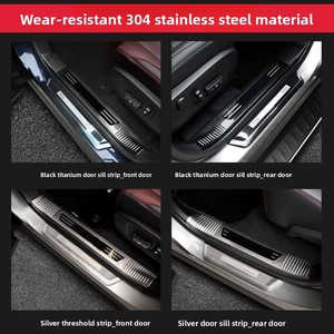 Protections de seuil de porte en acier inoxydable Hesheng pour RX300 RX200/450h ; Pédalier de bienvenue, accessoires intérieurs de voiture, Chine - Product Image 4