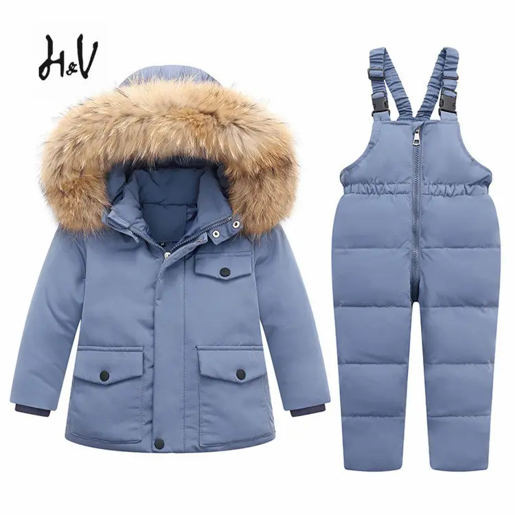 LH – salopette d'hiver en duvet pour bébé, manteau chaud pour enfant, combinaison de neige pour fille, ensemble de vêtements de Ski et de neige