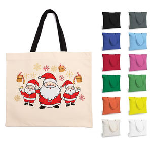 Sac fourre-tout à sangle de marque sérigraphie sac à provisions en toile de coton sac à provisions en toile de coton recyclé avec logo imprimé personnalisé fourre-tout à provisions pour le quotidien - Product Image 6