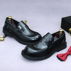 Chaussures Derby à enfiler en cuir véritable pour hommes, best-seller, formelles, de haute qualité, imperméables, antidérapantes - Product Image 3