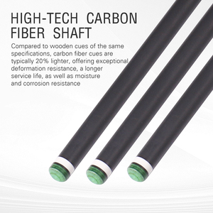 ไม้คิวพูลระดับมืออาชีพ CUPPA พร้อมก้านคาร์บอนไฟเบอร์ หัวคิวขนาด 12.5 มม. ข้อต่อแบบเรเดียล 3/8-8 อุปกรณ์กีฬา เหมาะสำหรับผู้เริ่มต้น - Product Image 3