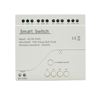 Module de relais intelligent WiFi EWelink 4 canaux sans RF 10A, contrôle à distance par application, 85-250V, sans USB, récepteur DIY, compatible Google Home Alexa