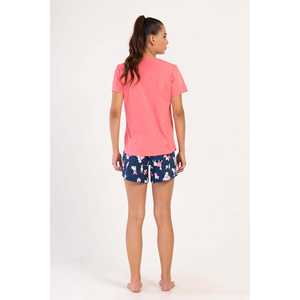 Ensemble élégant pour femme avec veste courte à col rond et manches courtes, idéal pour tous les jours - Product Image 1