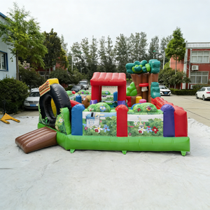 Castello Gonfiabile Commerciale Multigioco per Bambini con Scivolo e Tunnel per Noleggio Feste - Product Image 5