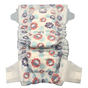 Eco friendly baby diapers Pants Colored Printed front tape Disposable Babies