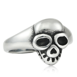 <b>Skull</b> <b>Ring</b> Men's Stainless Steel Silver Punk Style Retro Fashion Jewelry Gift 280723 - Product Image 5