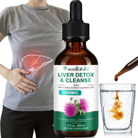 Acentiallabs 60ml Naturel 1000mg Foie Detox Cleanse Pissenlit Lait Chardon Gouttes Liquides Boost Immunitaire Foie Soutien Supplément