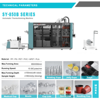 Machine voor het maken van PP PET PS sap-thee-koude drankenbekers, productielijn voor plastic thermoforming