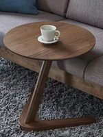 Nouvelle table basse en bois de chêne de style chinois moderne, mobile, multifonctionnelle, en forme de C, pour la maison, les salons, les chambres d'hôtes