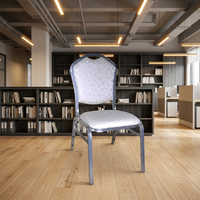 Chaise d'hôtel élégante argentée en gros QL2023