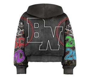 2026 Brand Hooded <b>Zip</b>-<b>Up</b> <b>Jacket</b> Unisex Adult Streetwear Full Sleeve Printed Letter Pattern Autumn Casual Sweatshirt Tracksuit - Product Image 5