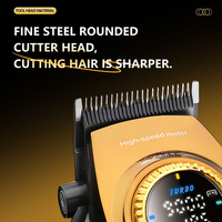 Tondeuse à Cheveux Professionnelle Kemei Max Km-8557 Pro Super Luxe Combo – Kit de Coiffure Sans Fil avec Station de Recharge Électrique