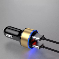 Chargeur de voiture double USB 36W à charge rapide Vente en gros Téléphone portable de voyage Type c PD Chargeur de voiture