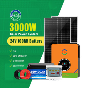 ระบบพลังงานแสงอาทิตย์ E-Sun 3kW 24V กริดพร้อมแบตเตอรี่ LiFePO4สำหรับใช้ในเชิงพาณิชย์ - Product Image 3