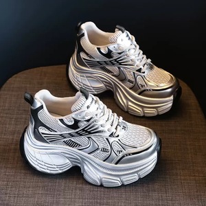 Zapatos Deportivos de Suela Gruesa para Mujer, Transpirables, de Malla, Cómodos, Casuales, para Caminar, para Gimnasio al Aire Libre - Product Image 1