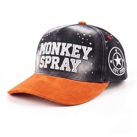 Gorra de Béisbol de Algodón de Alta Calidad con Estampado de Mono, Estilo Dad Hat, Sin Estructura, de 5 o 6 Paneles, para Hombre, con Logotipo Personalizado