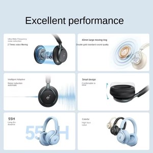 Anker Soundcore Space One Over-Ear Wireless <b>Gaming</b> Headphones with ANC AAC Dynamic Driver Touch <b>Control</b> - Product Image 5