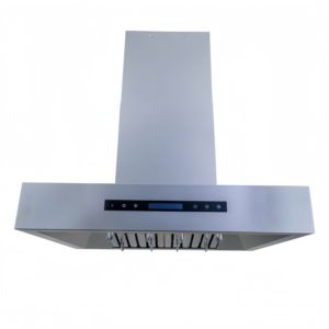 Campana de Cocina en Forma de T de Acero Inoxidable de 30 Pulgadas y 1000 m/h, 3 Velocidades, Control Táctil Suave, Dos Luces LED, Filtro de Deflector, para Hotel - Product Image 1