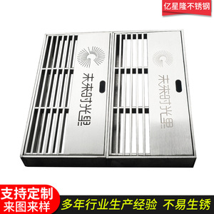Yixinglong Stainless Steel Drainage Well Cover 600x600 Square Linear Slotted Rainwater Inlet Manhole Cover - Product Image 5