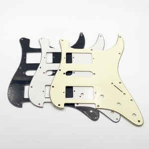HIVE Wholesale Pickguard de <span class=keywords><strong>guitare</strong></span> électrique en PVC à trois couches, style HSH ST SQ, durable, norme américaine, style HSH - Product Image 1
