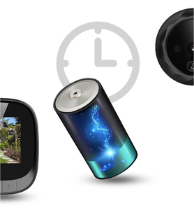 2.4 "Màn hình LCD điện tử Door Viewer chuông IR đêm cửa lổ nhìn trộm máy ảnh ghi âm kỹ thuật số cửa máy ảnh thông minh Viewer - Product Image 6