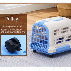 Harnais en plastique <span class=keywords><strong>Portable</strong></span> pour animaux de compagnie à la mode chat volant chien <span class=keywords><strong>Cage</strong></span> fermeture à glissière Durable Aviation Grade extérieur voiture sac à dos - Product Image 3