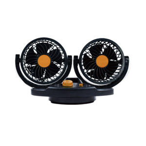 Accessori interni di raffreddamento ad aria a due velocità di agitazione automatica della testa di deskventole per auto a doppia testa ventole per auto nuovo DC 12v 24volt 5 pollici - Product Image 2