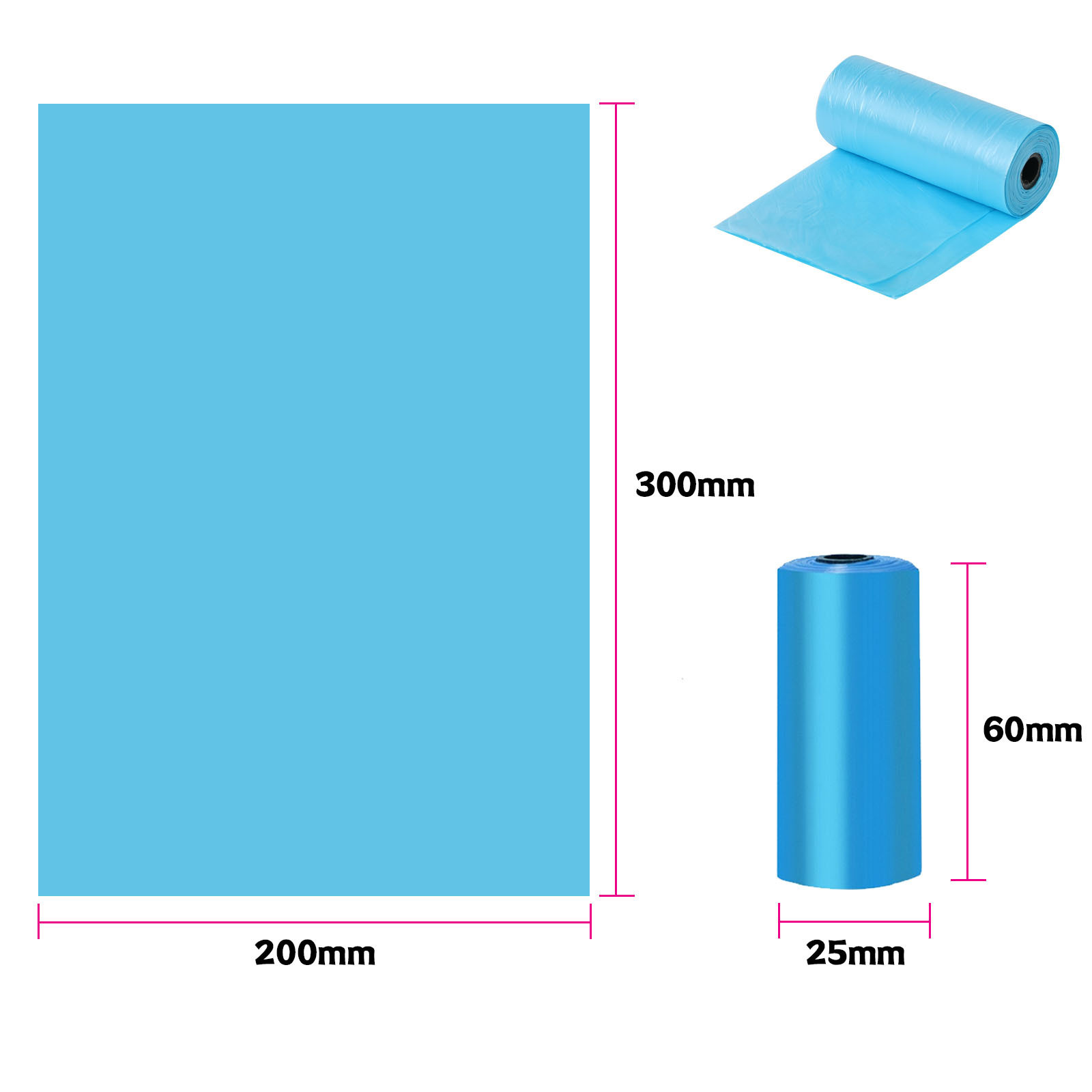 ผ้ากันเปื้อนสีฟ้าล้วน ความหนา 0.8 ไม่มีกลิ่น
