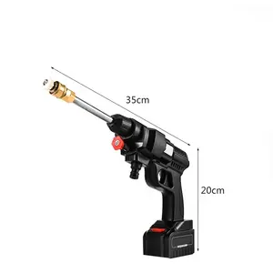 便携式无绳高压清洗机21V 48v锂电池喷射清洗机电动洗车机