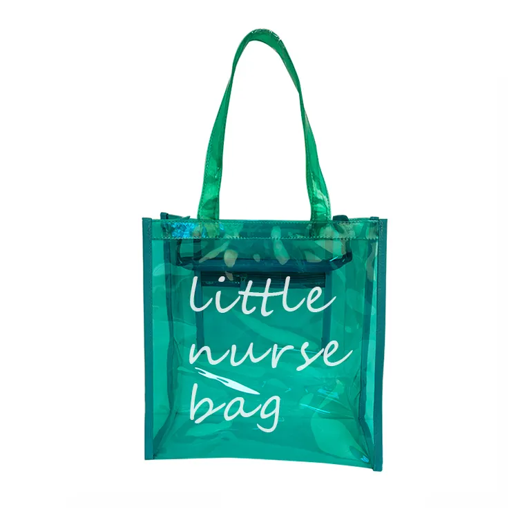 Summer Clear Purse for Women Handbags Ladies PVC Transparent Jelly Little Nurse Tote Hand Bags