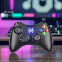 Manette de jeu sans fil 2,4 GHz pour PC/ avec moteur de vibration et portée de 8 m - C-STAR NS-5023