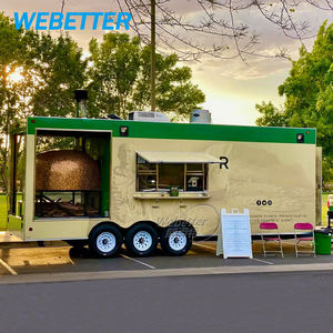 WEBETTER Cuisine mobile <span class=keywords><strong>Four</strong></span> à <span class=keywords><strong>pizza</strong></span> Feu de <span class=keywords><strong>bois</strong></span> Food Trucks BBQ Food Concession Remorques Food Truck Remorque avec porche à vendre - Product Image 3