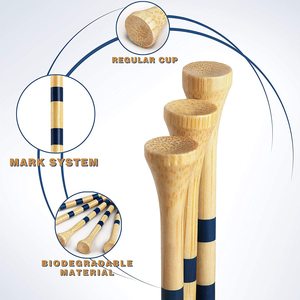 Tee de golf en bambou Passen, tee en bois durable gradué 70 mm/83 mm, couleur bois naturel, accessoire de golf - Product Image 5